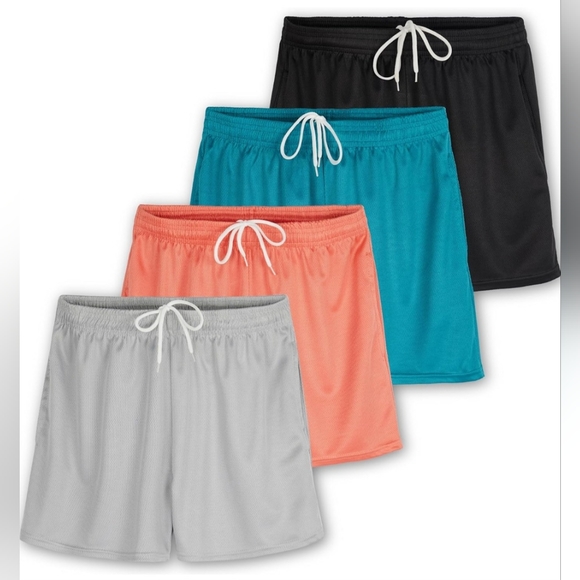 Women's athletic shorts 4 pack - Picture 1 of 6